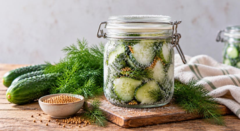 Fagyasztott kapros uborka recept - befőzés nélkül