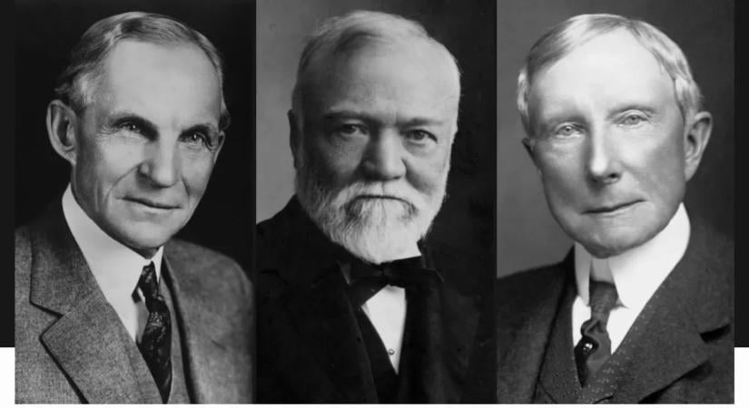 Aki ilyen gazdagon hal meg, szégyenben hal meg – Rockefeller, Ford, Carnegie. Mennyit érnének ma a 100 évvel ezelőtti top vagyonok?