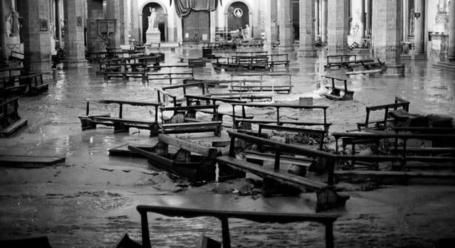 Konferencián emlékeznek az 1966-os firenzei árvíz pusztítására