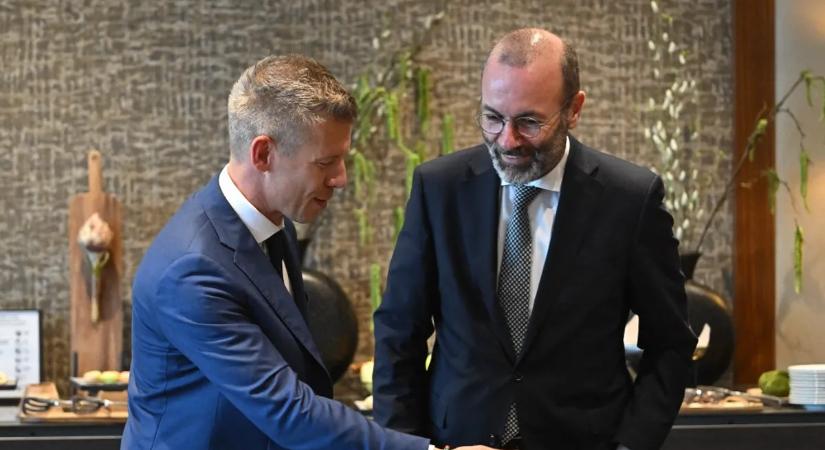 Manfred Weber elégedett Magyar Péterrel