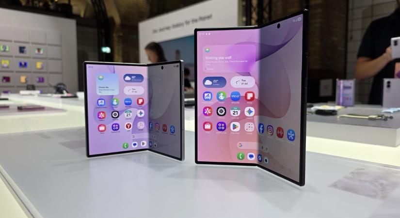 Mekkora legyen? Ja, és milyen alakú? Új formájú mobillal is előállt a Samsung