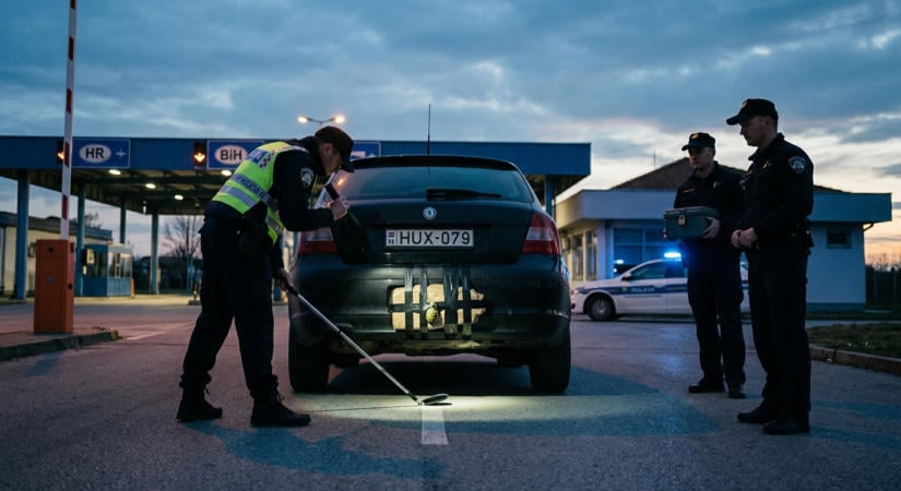 Gyanús csomagot szúrtak ki a magyar autó alján a határon: bírói engedéllyel nyitották fel, azonnal bilincs kattant a sofőrön