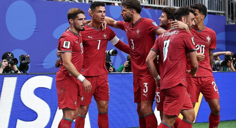 Portugália magabiztosan vezet Üzbegisztán ellen egy félidő után