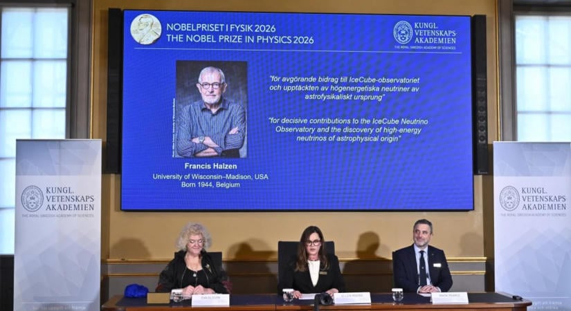 Francis Halzen részecskefizikus kapja az idei fizikai Nobel-díjat