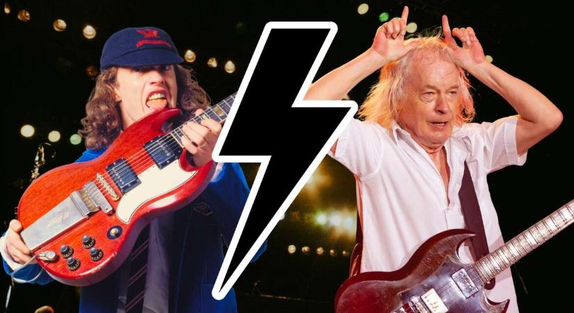 Aki kisiskolás szettben, kacsaszökdeléssel írt rocktörténelmet – Angus Young 70 éves lett
