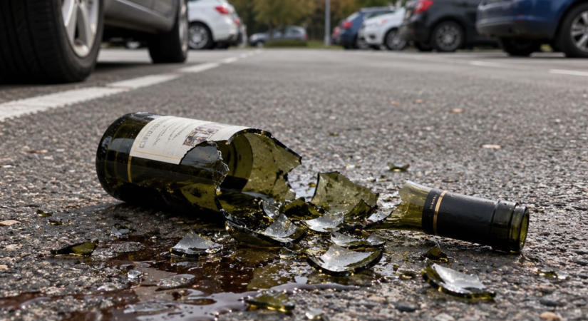 Borosüveggel eszméletlenre verte a miskolci parkolóban