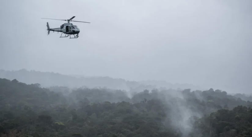 Orosz hadihajó jelzőrakétákat lőtt ki egy dán katonai helikopter felé