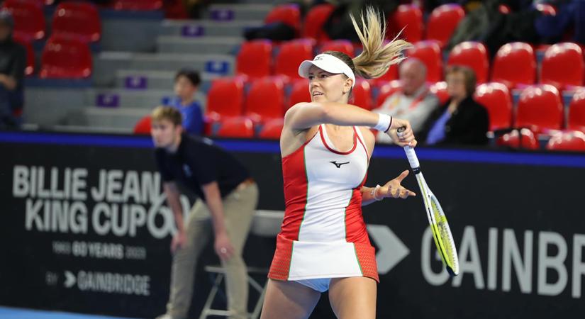 Tenisz Billie Jean King Kupa: Gálfi nyert, Bondár kikapott