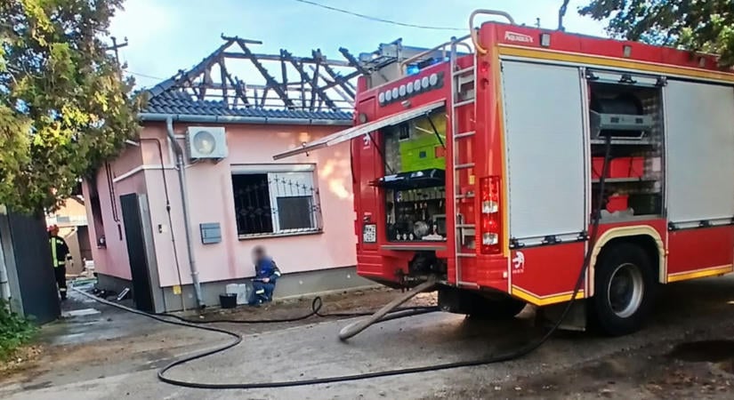 Tűz ütött ki egy békéscsabai családi házban szombat reggel
