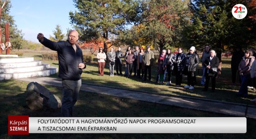 Folytatódott a hagyományőrző napok programsorozat a tiszacsomai emlékparkban – (videó)