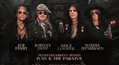 Budapestre érkeznek a Hollywoodi vámpírok - Alice Cooper, Joe Perry és Johnny Depp szupergroupja