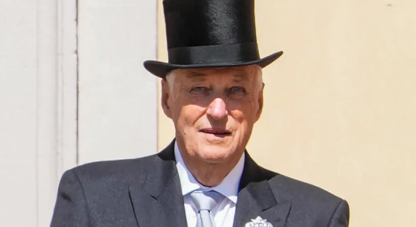 Meghalt V. Harald norvég király