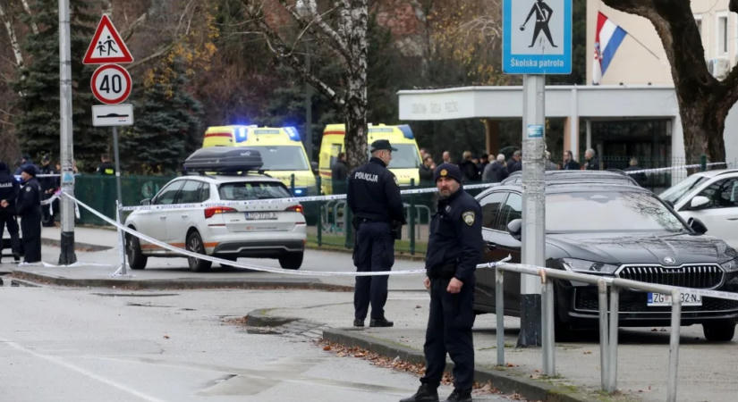 Megsebesített két embert egy diák egy zágrábi iskolában