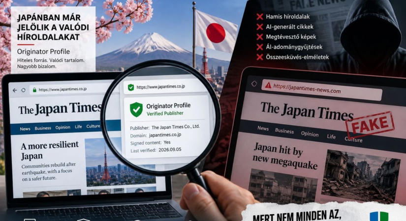 Már azt is igazolni kell, melyik híroldal valódi, Japán új módszert vet be az álhírek ellen