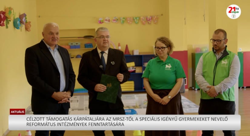 Aktuális (2026. 10. 09.) – Célzott támogatás Kárpátaljára az MRSZ-től a speciális igényű gyermekeket nevelő református intézmények fenntartására (videó)