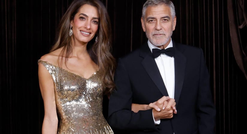 Amal Clooney arany ruhájában ellopta a show-t az Albies-gálán