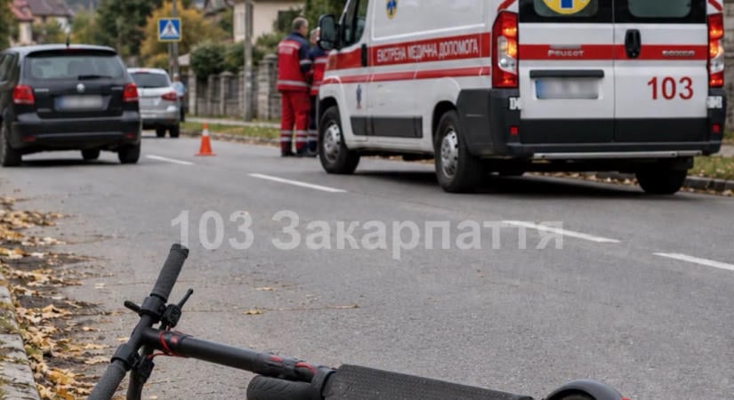 Újabb rolleres baleset: 13 éves fiú sérült meg az Ungvári járásban