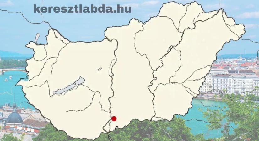 Napi földrajz feladat: Vaktérkép, piros pont, déli Duna. Melyik város?