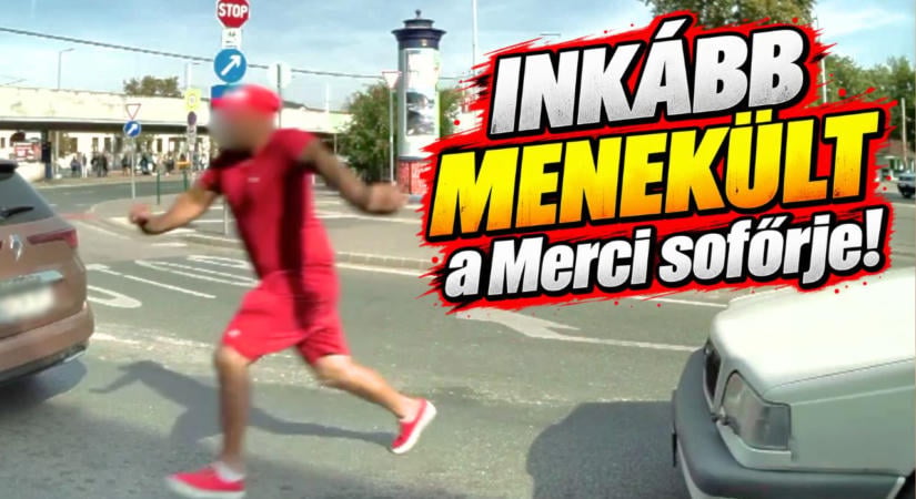 Biztos csak barátkozni akart, mégis inkább menekült a Merci sofőrje