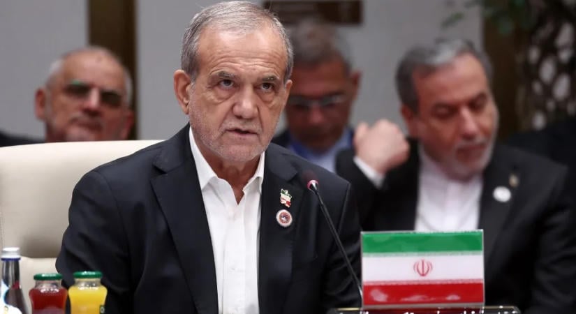 Pezeskján köszönetet mondott Biskekben Putyinnak Irán melletti kiállásáért