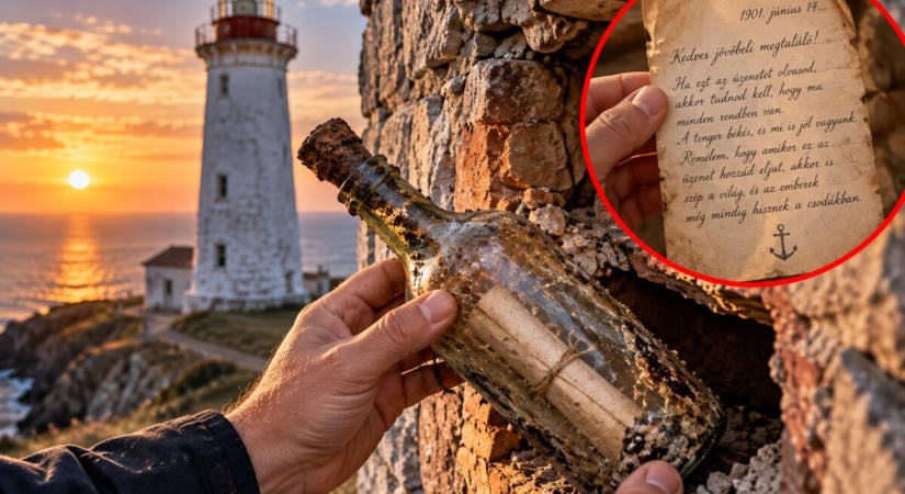 23 évig hallgatott a világítótorony fala: Megtalálták a palackot, a benne lévő üzenettől elakadt a kutatók szava!