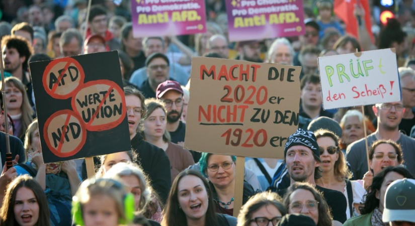 „A fasizmus nem alternatíva”: ezrek tüntettek Berlinben az AfD ellen