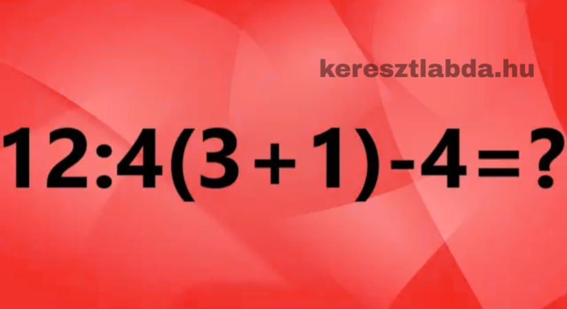 Matek feladat: Te melyik műveletet végzed el először?