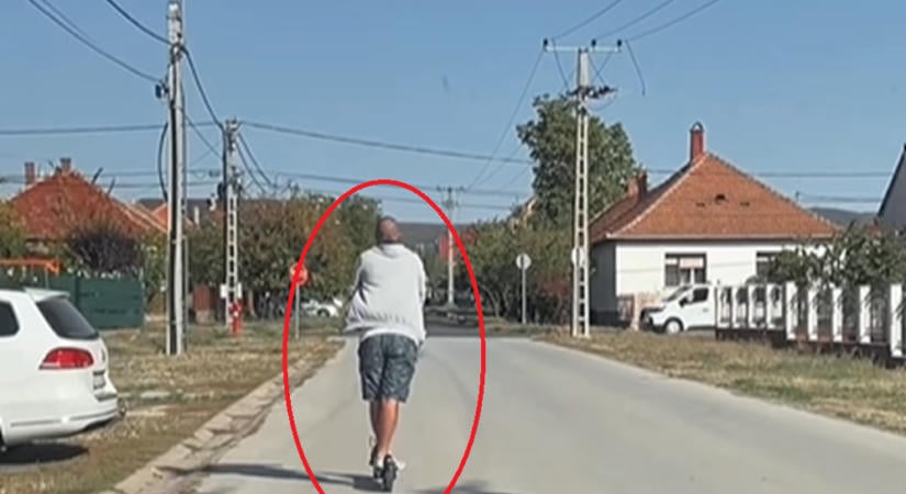 Videón a jelenet, amiért a rendőrök azonnal eljárást indítottak a rolleres ellen