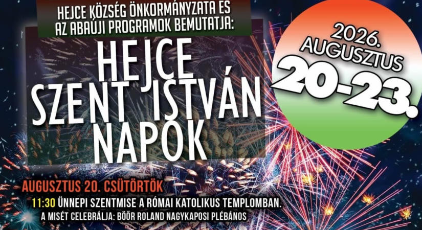 Szent István Napok 2026 Hejce