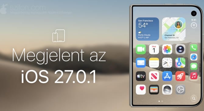 Megjelent az iOS 27.0.1 – elsősorban három hiba javítása