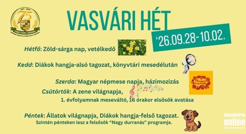 Kezdődik a színes programokkal teli Vasvári Hét!