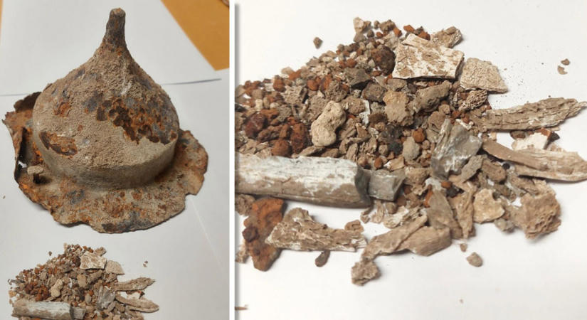 Autóalkatrészt keresett, 1800 éves pajzsdarabot talált