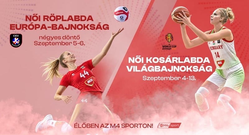 Újra világbajnokságon 28 év után a magyar női kosárlabda-válogatott – a röplabda-Eb négyes döntője is élőben követhető az M4 Sporton