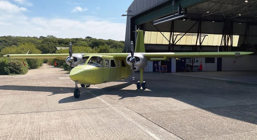 Megkezdődött az ismét teljesen Nagy-Britanniában készülő Islander tesztelése