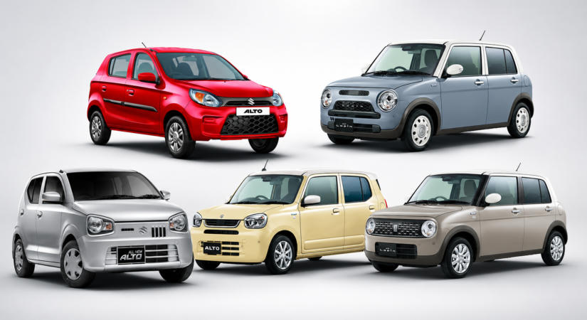 5 különböző autót árul a Suzuki ugyanazzal a névvel