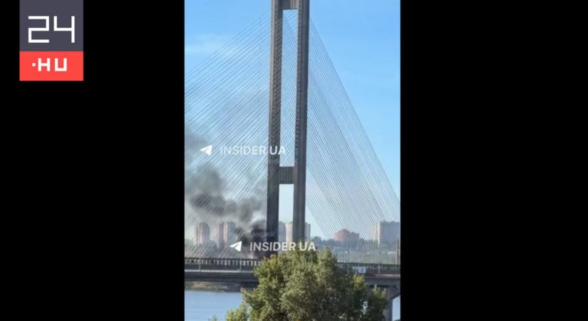 Eltalálták az egyik legfontosabb kijevi hidat az oroszok