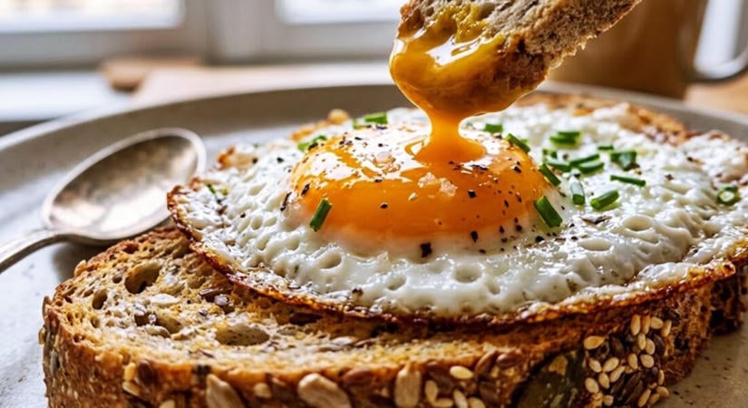 5 perces reggeli: a tökéletes tükörtojásos pirítós magvas kenyérrel