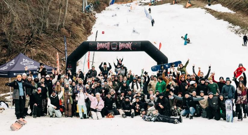 14 országból 150 induló vett részt a Banked Bakony snowboardversenyen