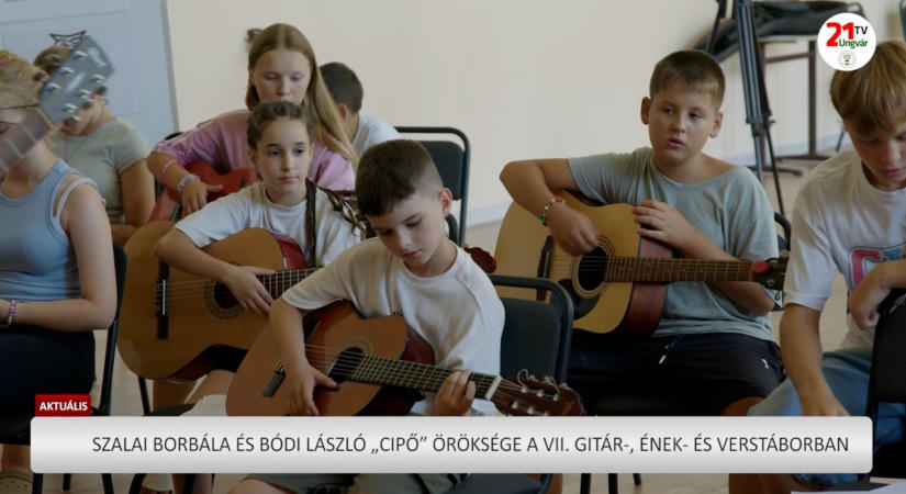 Aktuális(2023.08.14) Szalai Borbála és Bódi László „Cipő” öröksége a VII. Gitár-,ének- és verstáborban (videó)