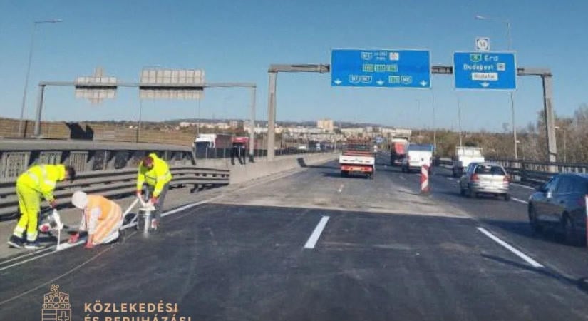 Befejeződtek a munkálatok az M0-s Duna-hídon