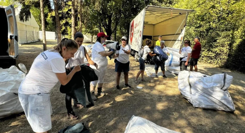 Rengeteg sátrat és hálózsákot gyűjtöttek össze a Sziget után