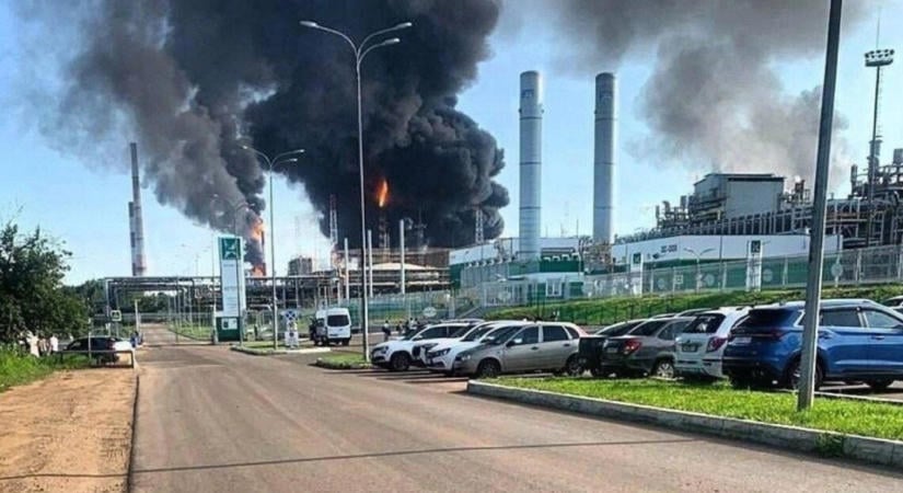 Dróntámadások után leállt két orosz finomító