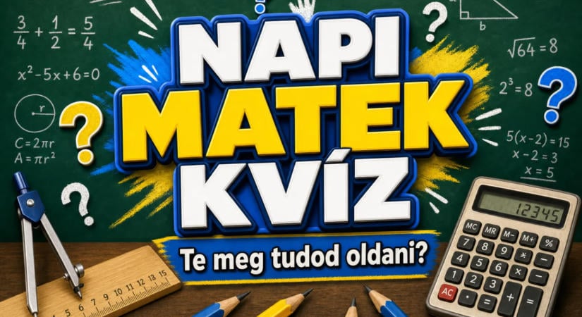 Napi matek kvíz: Te meg tudod oldani ezt az egyszerű feladatot?