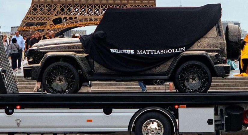 Gyöngyökbe és kristályokba öltözött a BRABUS G-osztálya Párizsban