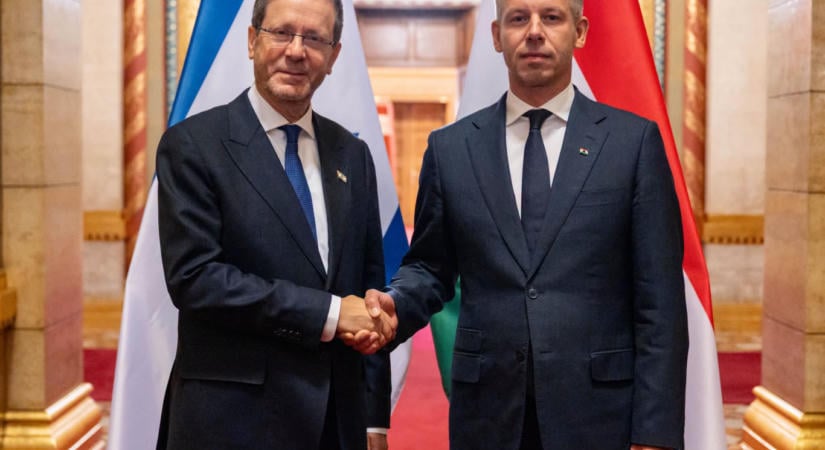 Magyar Péter Budapesten fogadta az izraeli elnököt
