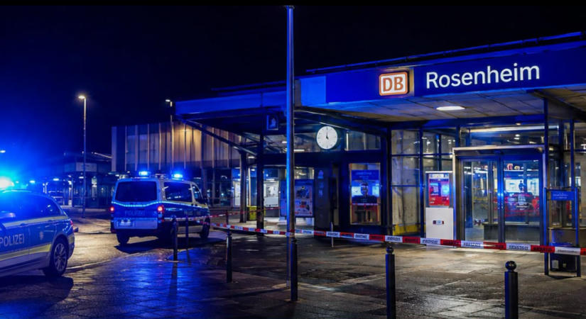 Halálos késes támadás a rosenheimi pályaudvaron