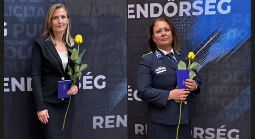 Egy siófoki és egy kaposvári rendőrnőt is előléptetett az országos főkapitány