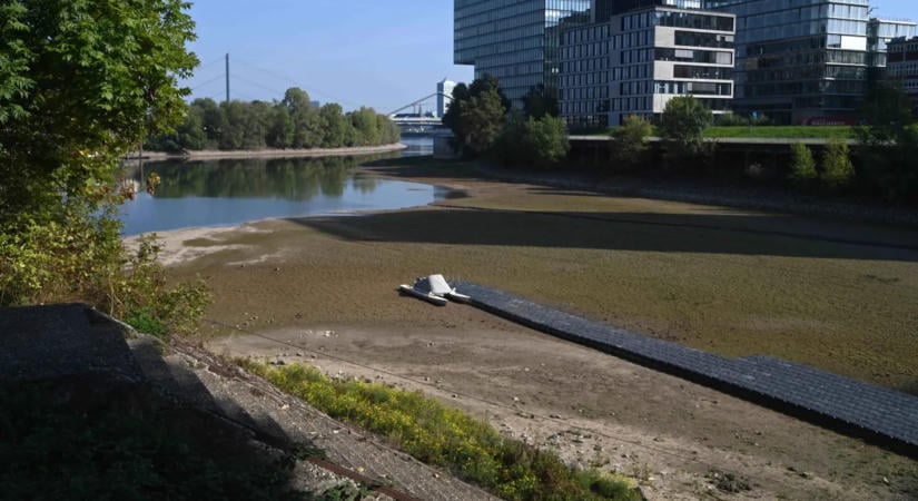 Szinte eltűnt a víz a Rajnából – friss fotókon a rekordalacsony vízállás