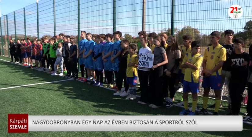 Nagydobronyban egy nap az évben biztosan a sportról szól (videó)