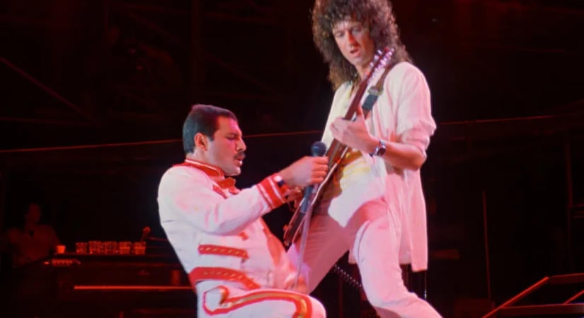 For big shows, the members of Queen always wore white. What they'd wear to their Budapest concert was a no-brainer